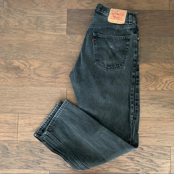 Vintage Levi's 505 Black Wash 28 29 - Picture 4 of 8